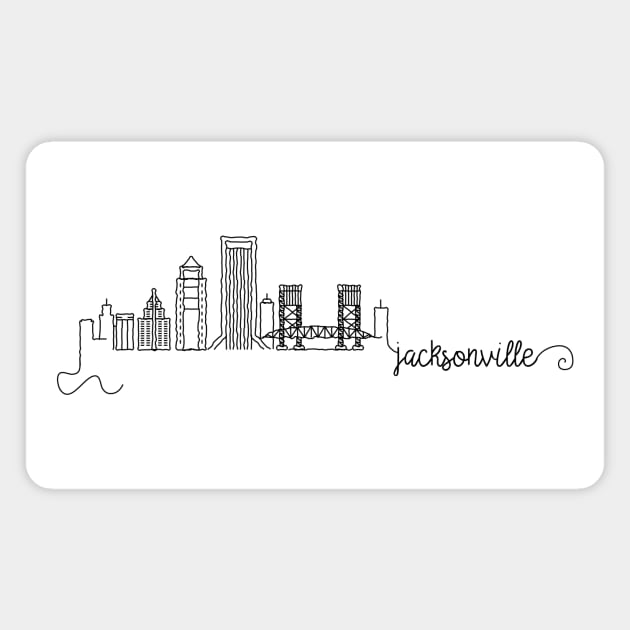 Jacksonville City Signature Magnet by kursatunsal